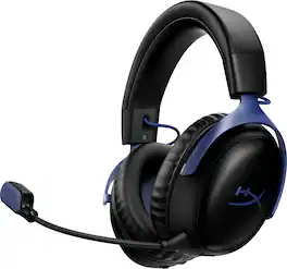 HyperX - Cloud III S Wireless Gaming Headset for PC, PS5, PS4, Nintendo Switch, Mac, and Mobile - Black/Sci-Fi Blue (Special Edition)