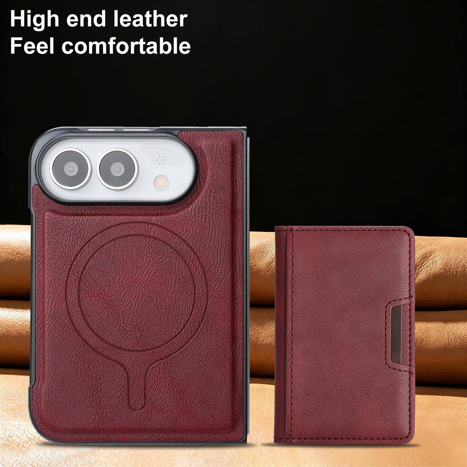 High end leather  
Feel comfortable
