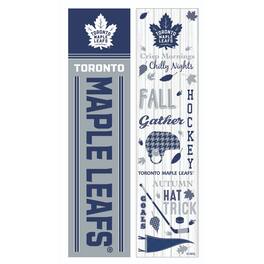 Evergreen Enterprises - Toronto Maple Leafs 47" Double Sided Fall Leaner Fan Sign - Multicolor