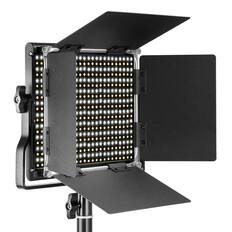 Front. Neewer - Metal Bi-Color LED Video Light - 660 Bead Studio Panel with U Bracket & Barndoors (CRI 96+).