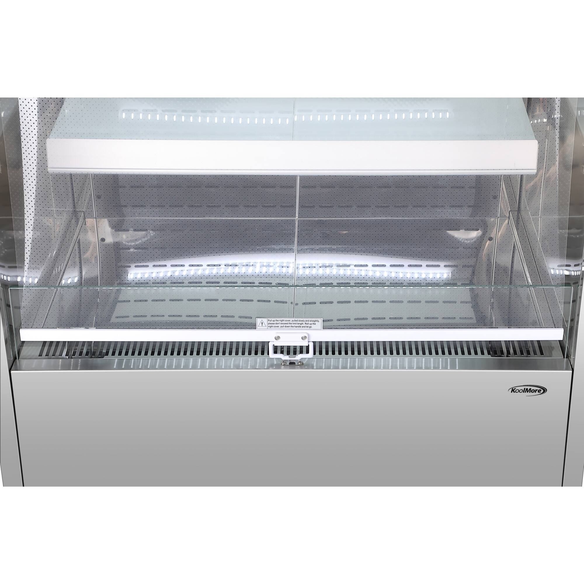 Alt View 5. Koolmore - 36 in. Open-Air Merchandiser Grab and Go Refrigerator, 18 cu. ft. in Stainless Steel (KM-CDA-18C-SS) - stainless steel.