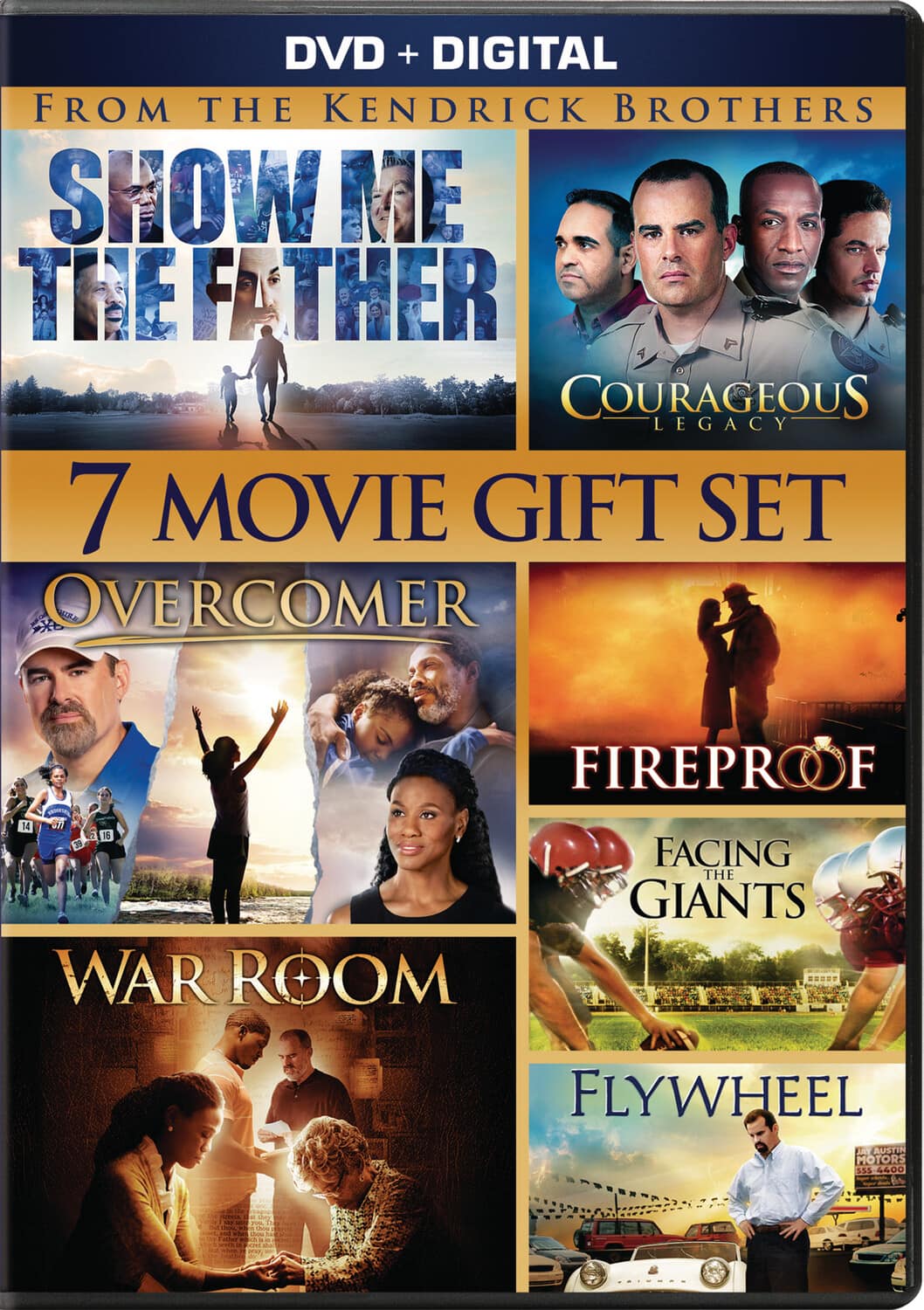Courageous/Facing the Giants/Fireproof/Flywheel/Overcomer/ Show Me the Father/War Room (2015)  - DVD