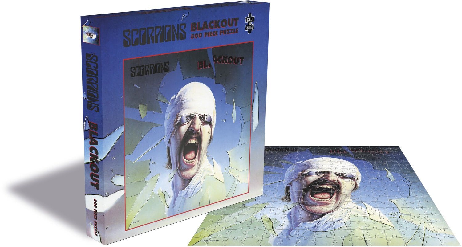 PopMarket - Scorpions - ROCK SAWS Scorpions Blackout (500 Piece Jigsaw Puzzle) - GAMES (MISC) - Multicolor