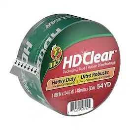 Duck - HD Heavy Duty Packing Tape, 1.88" x 54.6 yds - Clear