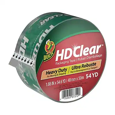 HD Clear
Packaging Tape | Ruban d'emballage
Heavy Duty | Ultra Robuste
For Moving & Shipping | Pour le Déplacement & le Transport
1.88" x 54.6 YD | 48mm x 50m
54 YD
Distributed by: Technologies
0 75335 07312