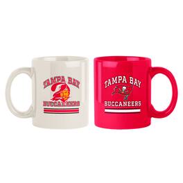 Logo Brands - Tampa Bay Buccaneers Two-Pack 15oz. Color Mug Set - Multicolor