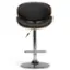Left. Simpli Home - Marana Bentwood Adjustable Height Gas Lift Bar Stool - Black.
