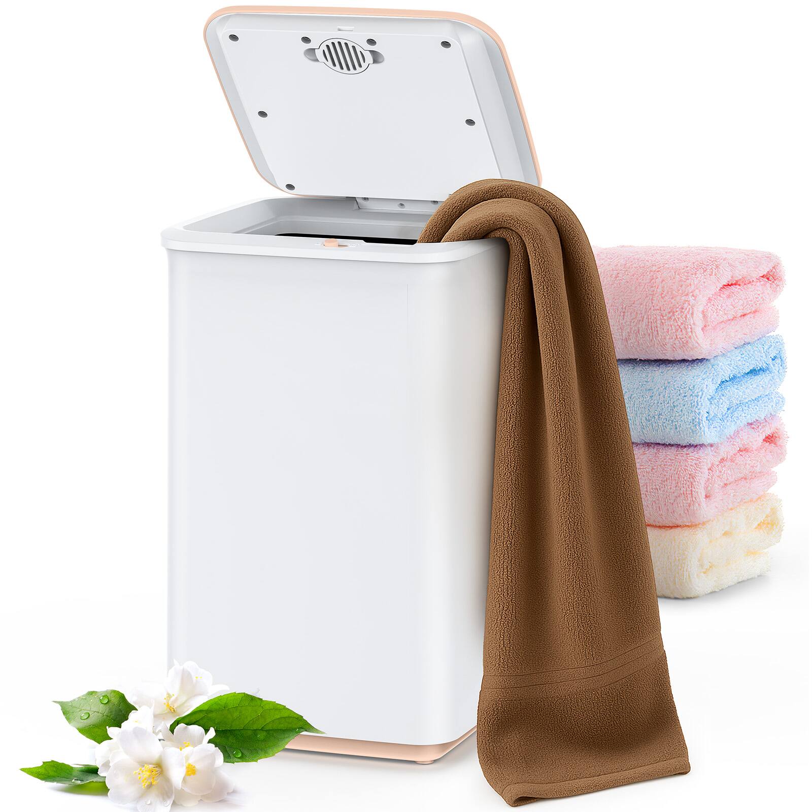 Alt View 5. Sugift - 20L Electric Towel Warmer Bucket with LED Display, Rapid Heating, Timer & Dual Heat Modes, Safe Auto Shut-Off - White.