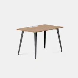 Branch Furniture - Office Desk 48" x 24" - Walnut/Charcoal
