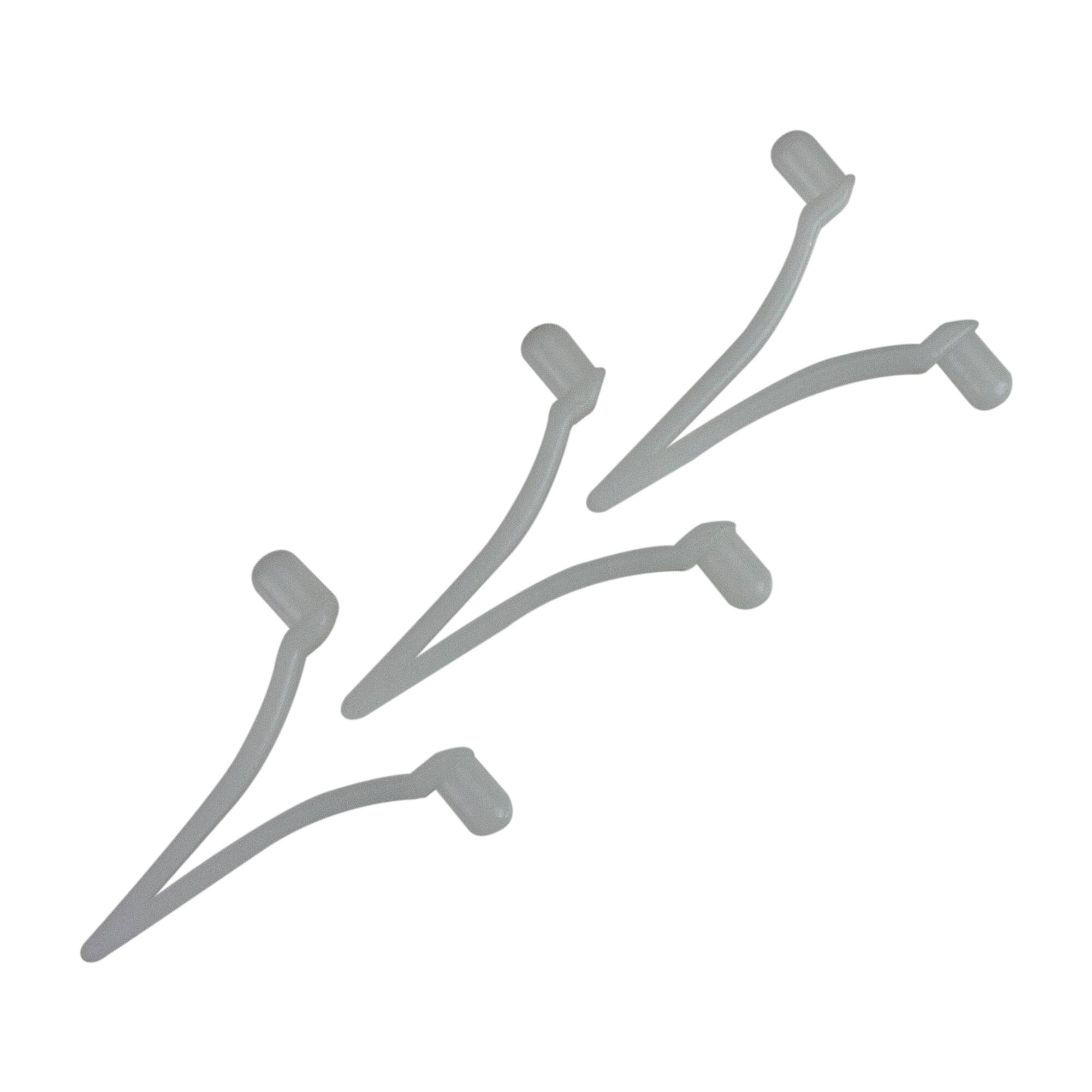 Alt View 1. Pool Central - Set of 3 White Replacement Butterfly Clips for Pool Cleaning Poles - White.