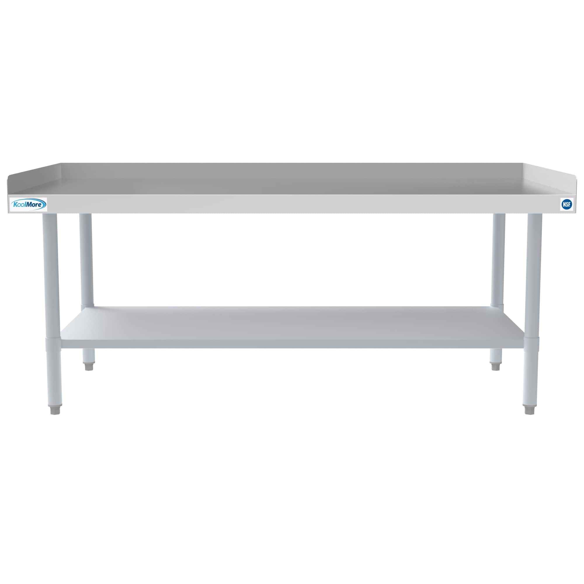 Koolmore - 30" x 60" 16-Gauge Stainless Steel Equipment Stand with Galvanized Undershelf, EQT-163060 - Silver