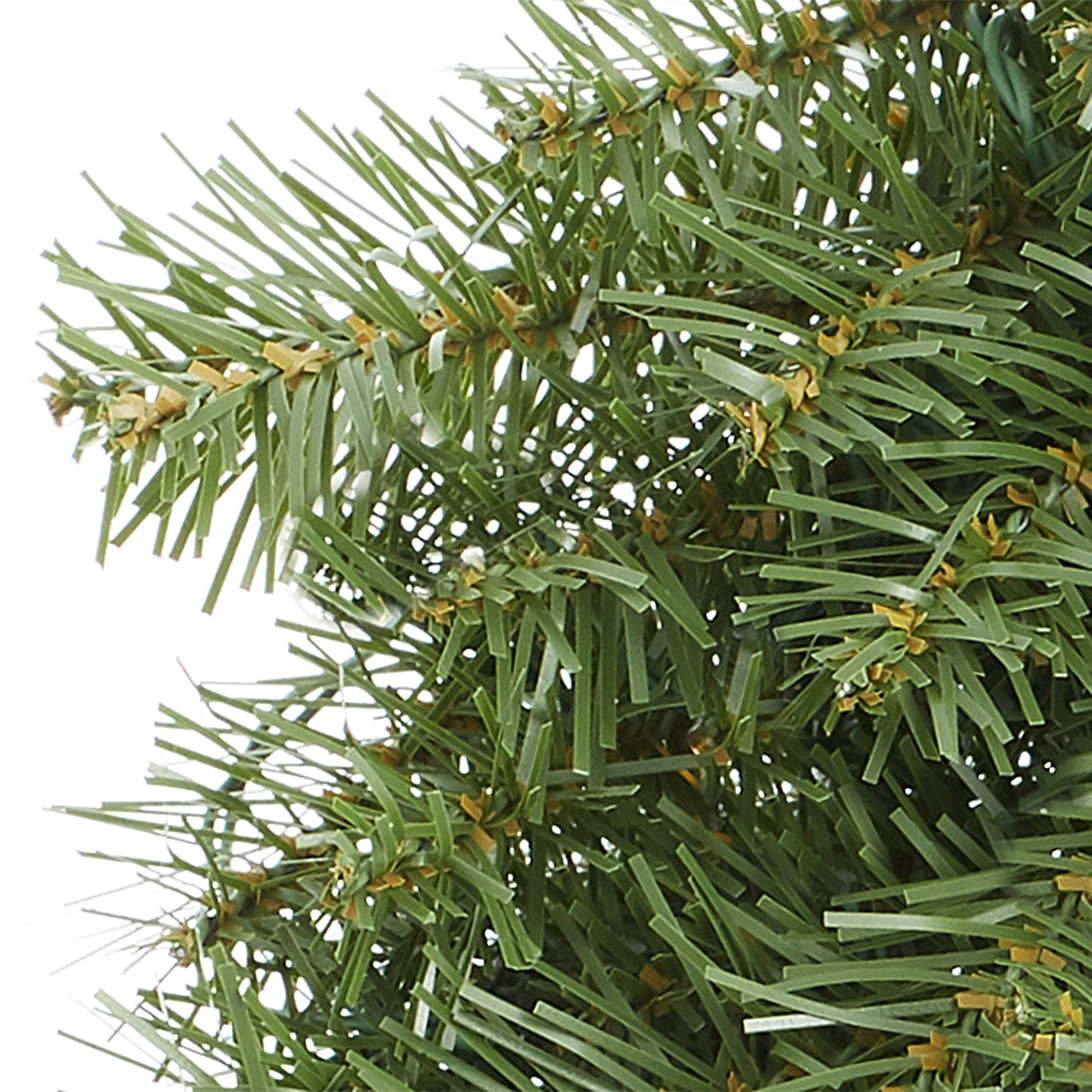 Alt View 3. Casafield - Green Fir Artificial Holiday Christmas Wreath Holiday Décor - Green.