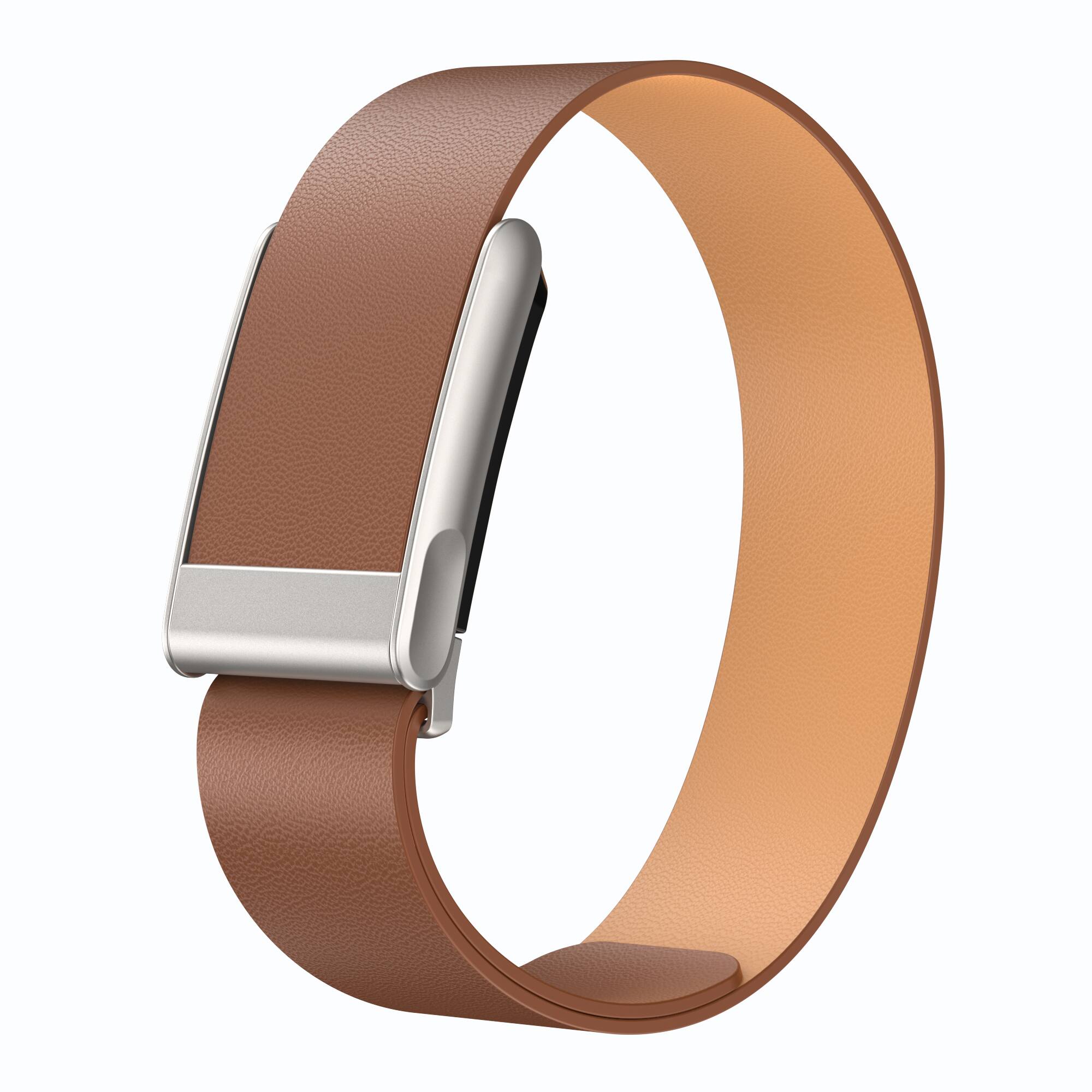 Front. Dteck - Leather Band for Whoop 5.0 One, Peak, Life/MG, Genuine Leather Durable Replacement Wristband Strap for Men Women - Brown.