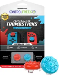 KontrolFreek - Splash Joycon Thumbsticks - Red/Blue - Front_Zoom