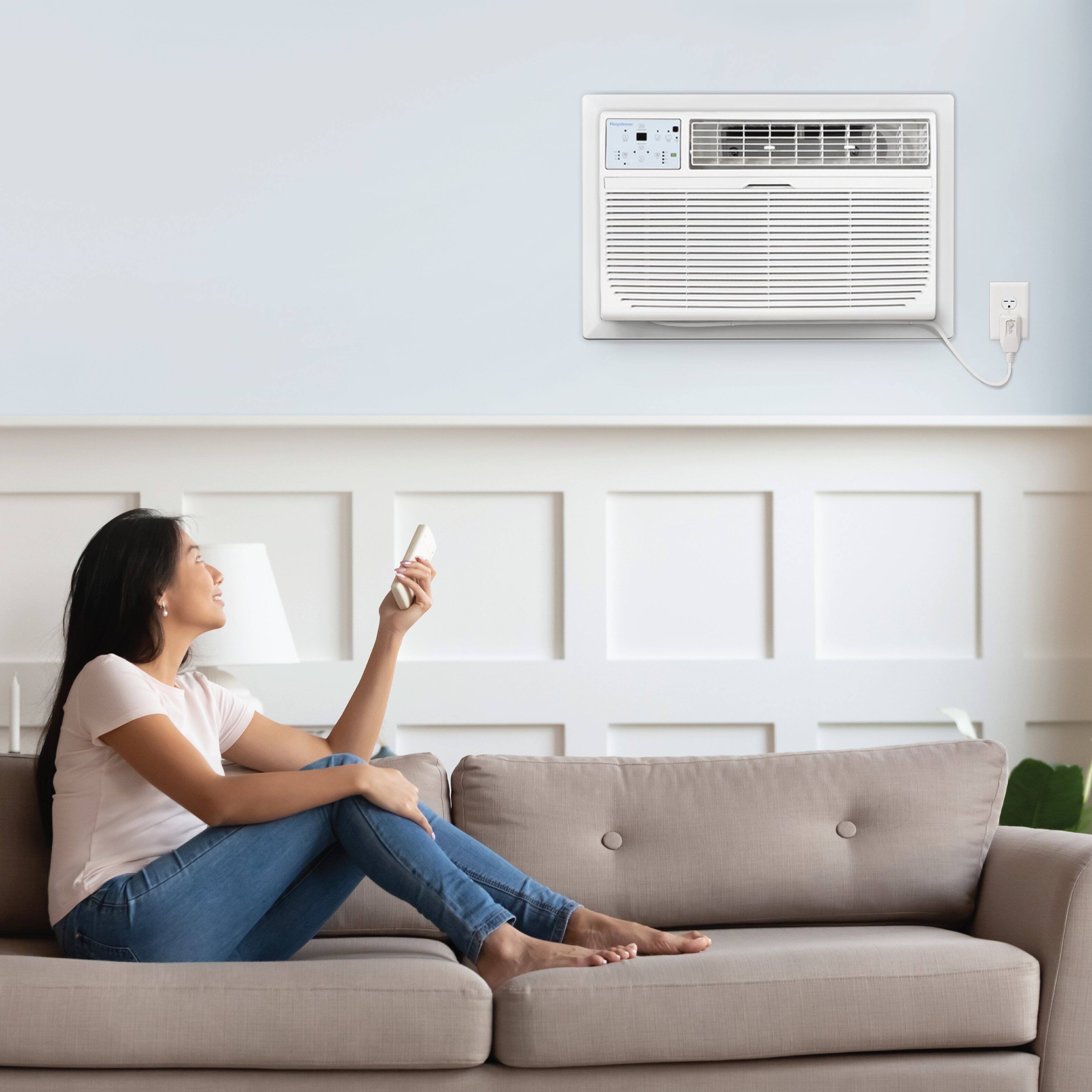 Alt View 10. Keystone - Energy Star 12,000 BTU 230V Through-the-Wall Air Conditioner with Follow Me LCD Remote Control - White.