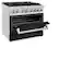 Alt View 1. ZLINE - 36" Legacy Dual Fuel Range with 6 Burner Cooktop and Electric Oven (RA-BLM-36) - Satin Steel/White.