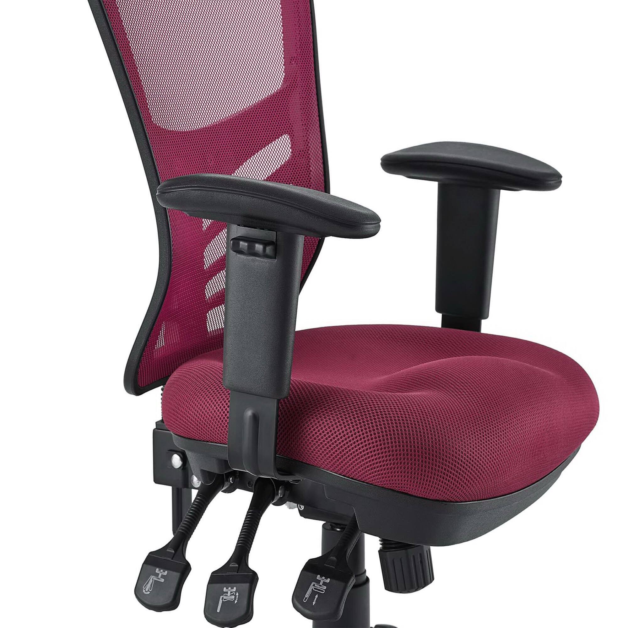 Alt View 6. Modway - Articulate Mesh Office Chair by Modway - Red.