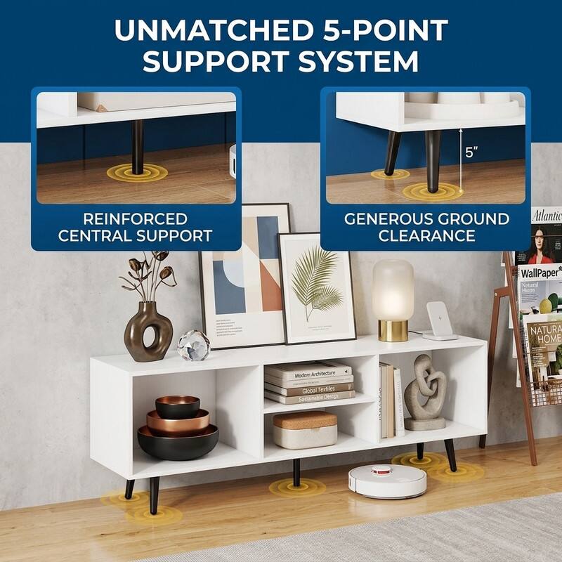 UNMATCHED 5-POINT SUPPORT SYSTEM

5" REINFORCED CENTRAL SUPPORT

GENEROUS GROUND CLEARANCE

WallPaper Huce

NATURA HOME

Modem Architecture

Global Textiles Sustainable Design