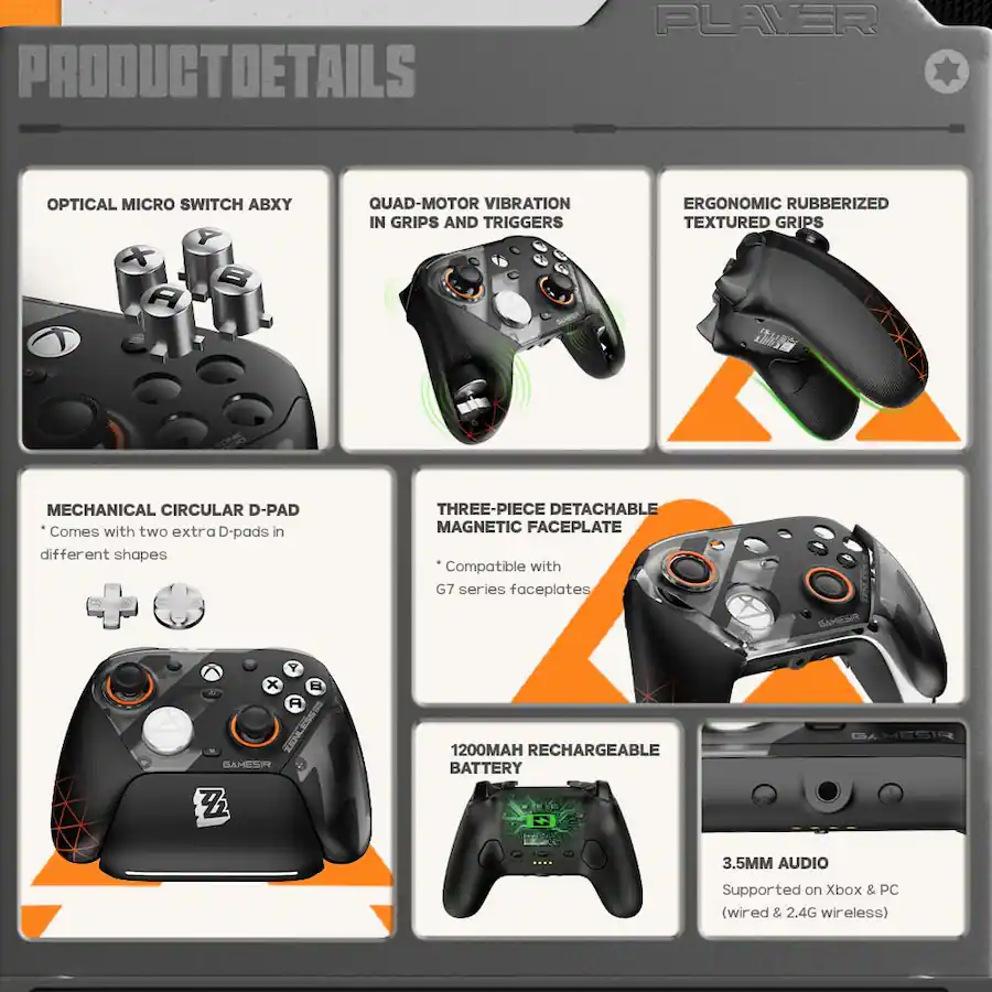 Design Series Stick GameSir G7 Pro Wireless Xbox Series X|S|One, PC, Android Controller ...