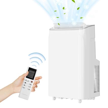 Front. Acekool - Acekool 8150 BTUs (12,000BTU ASHRAE) 3-In-1 Portable Air Conditioner with Window Kit, Remote Included - White.