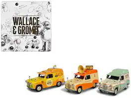 "Wallace & Gromit" Austin A35 Van Collection Set of 3 Pieces Diecast Model Cars by Corgi - Multi