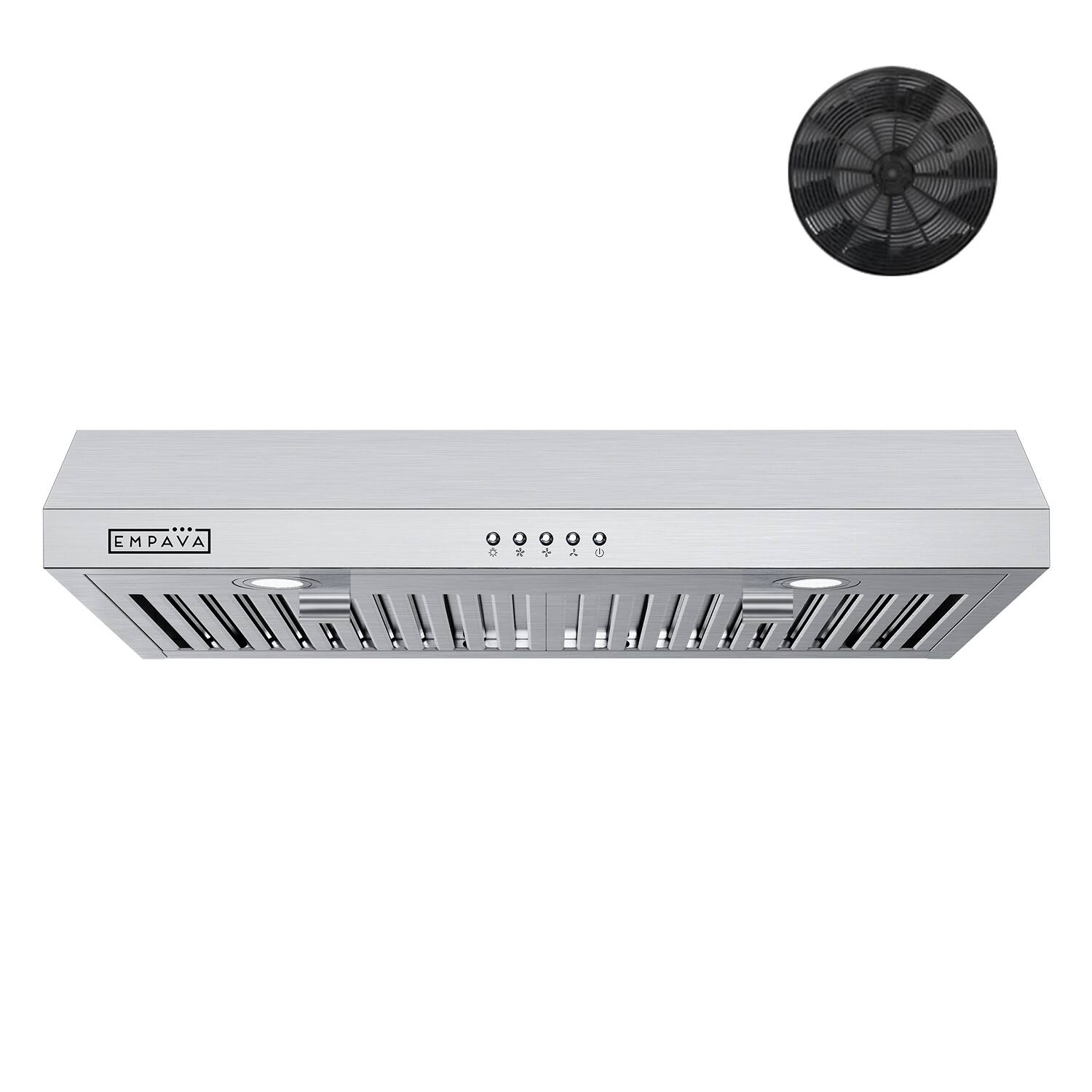Empava - 30 inches - Recirculating - Under cabinet Range Hood - Stainless Steel