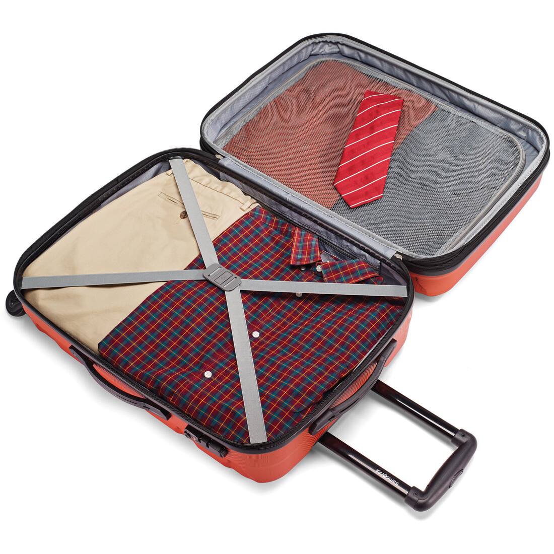 Alt View 6. Samsonite - Omni Hardside Luggage Nested Spinner Set 68311-1156 - Burnt Orange.