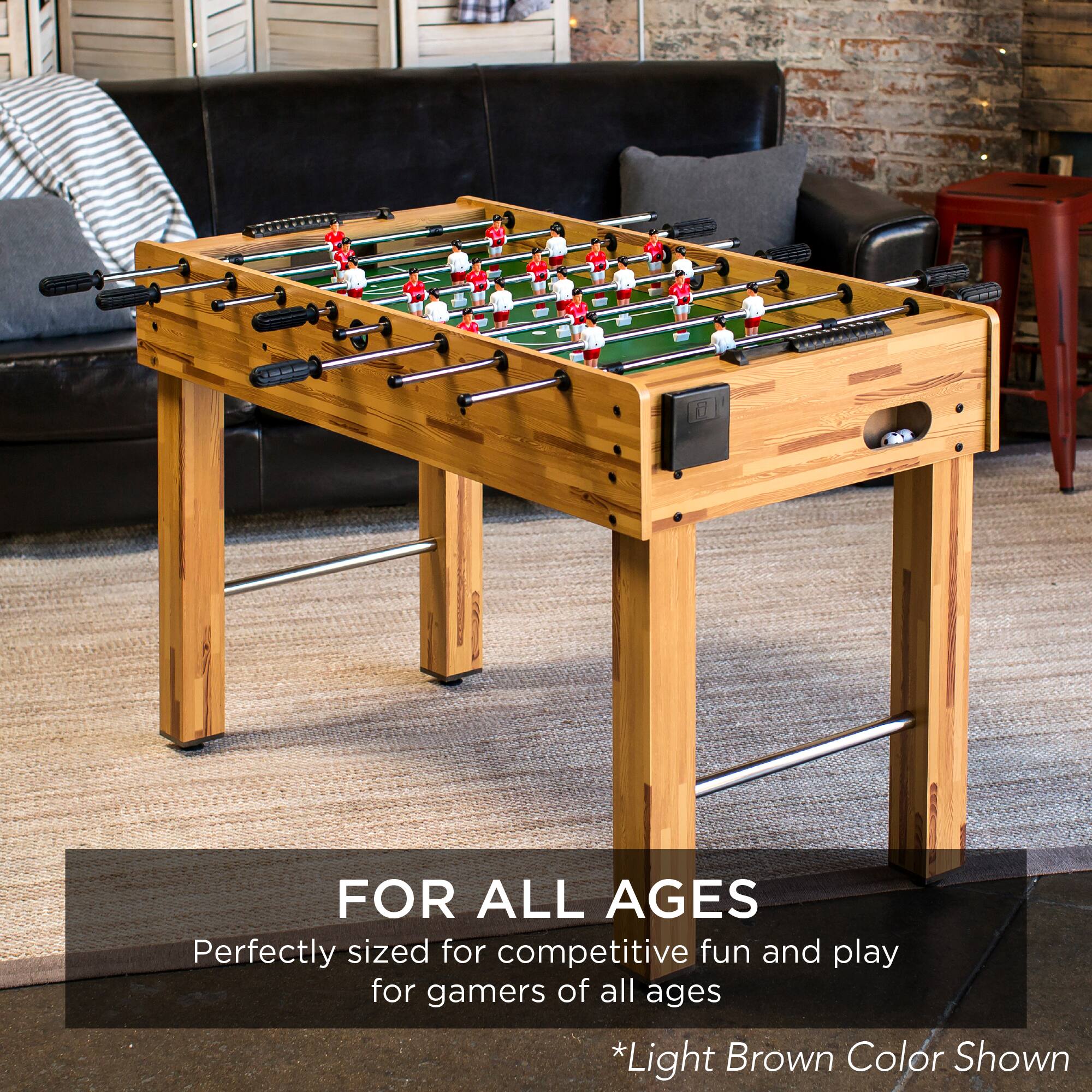 FOR ALL AGES
Perfectly sized for competitive fun and play for gamers of all ages
*Light Brown Color Shown