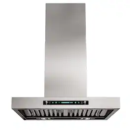 Onefly - 30 inches - Externally Vented - Wall Range Hood - Silver