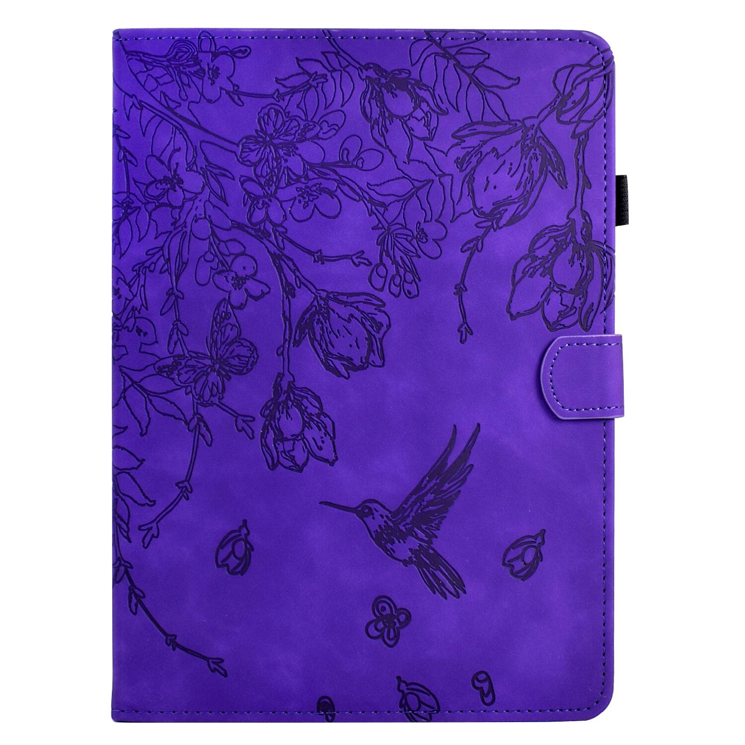 Alt View 5. Dteck - for Samsung Galaxy Tab A9+ 11-inch 2023 (SM-X210/X215/X216) Case,Embossed PU Leather Flip Cover with Card Slots Stand - Purple.