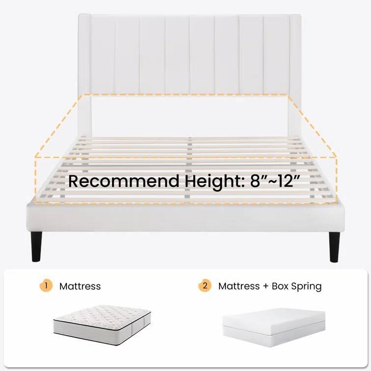 Recommend Height: 8"~12", 1 Mattress, 2 Mattress + Box Spring