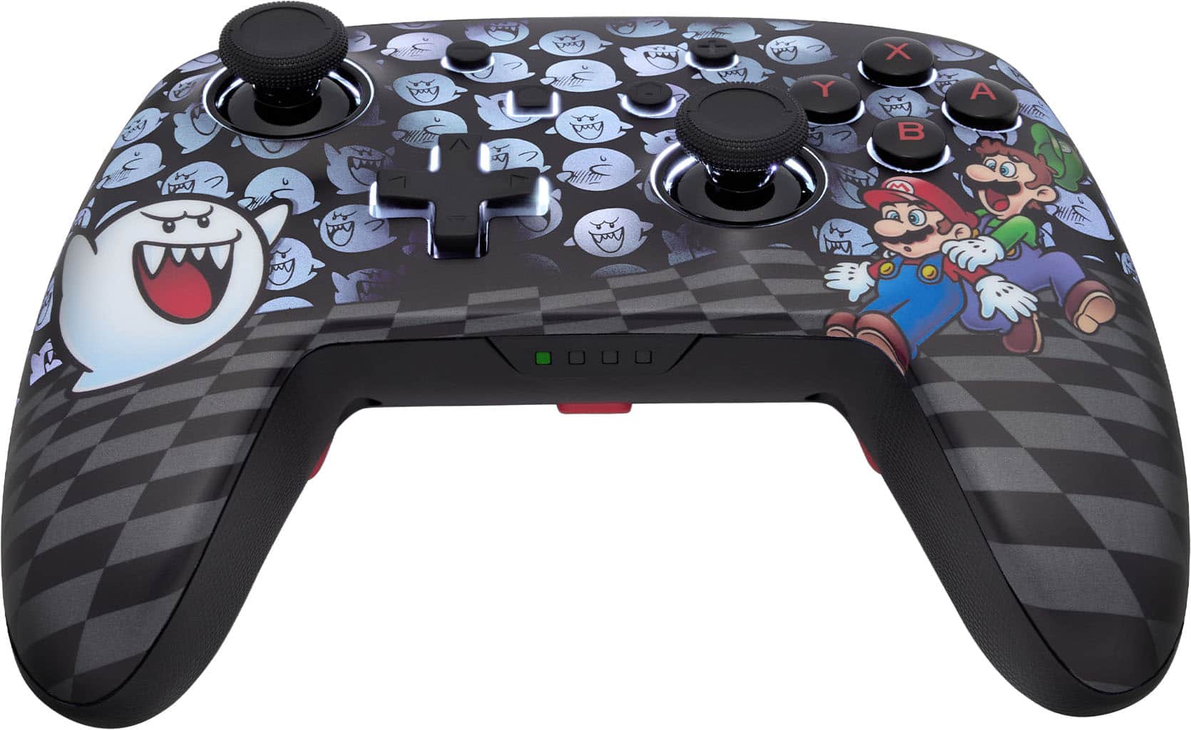 Alt View 16. PowerA - PowerA Enhanced Wireless Controller for Nintendo Switch with Lumectra – Mario Peek-A-Boo - Mario Peek-A-Boo.