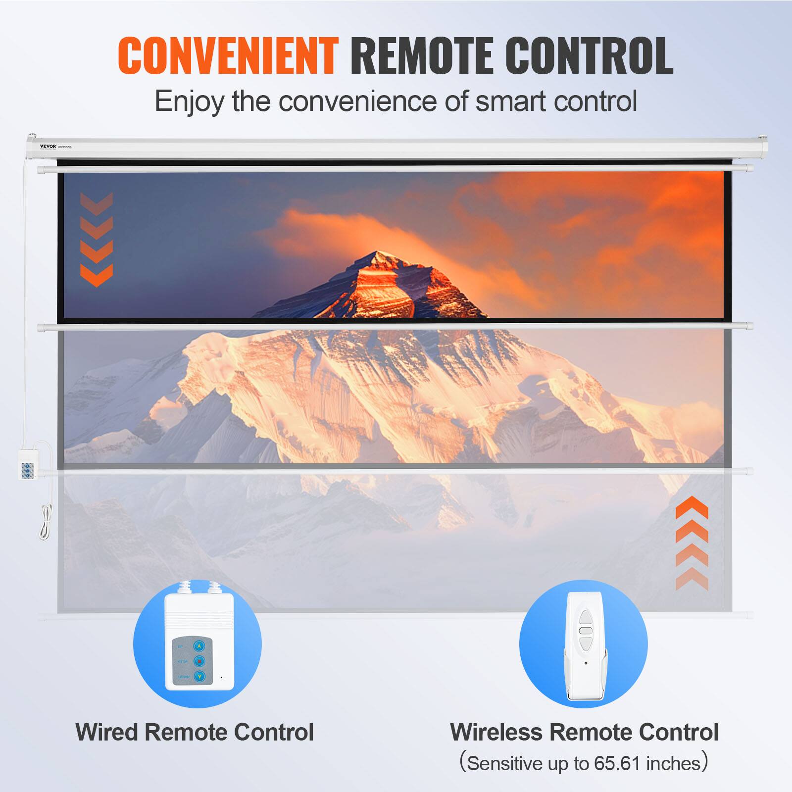 CONVENIENT REMOTE CONTROL

Enjoy the convenience of smart control

- Wired Remote Control
- Wireless Remote Control (Sensitive up to 65.61 inches)