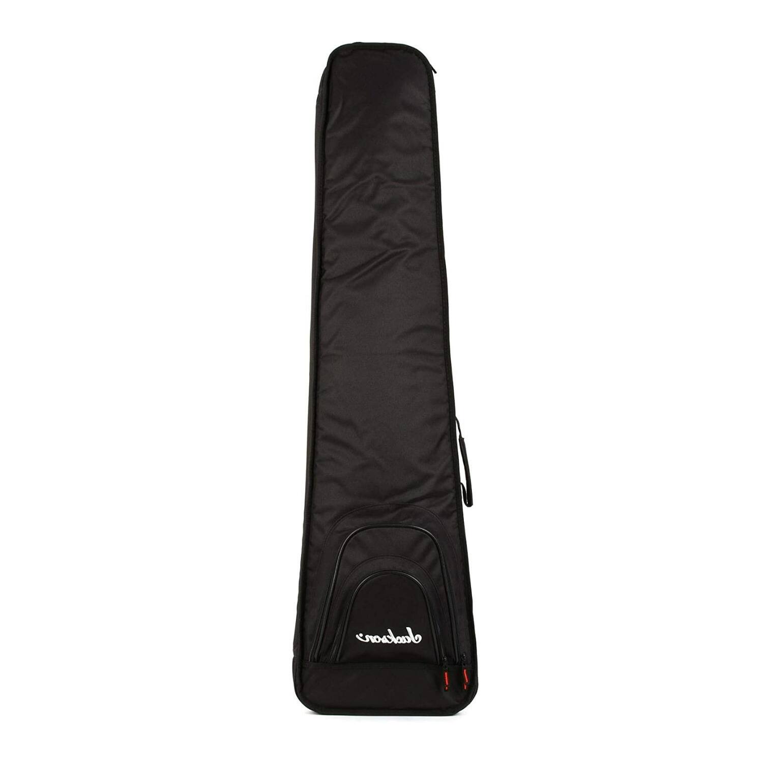 Left. Jackson - Jackson Polyester Made and Travel-Friendly Gig Bag for JS Bass with Jackson Logo and Two Zipper Compartments (Black).