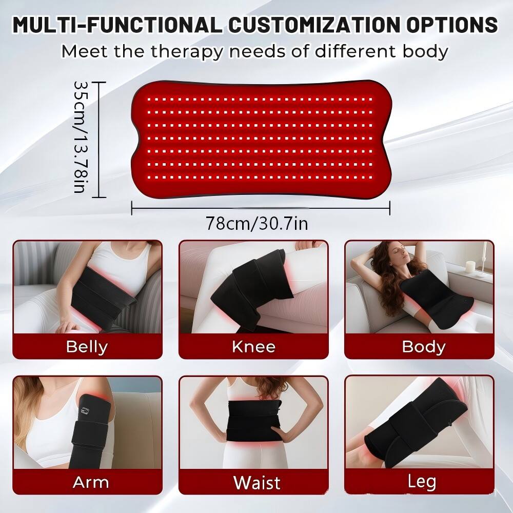 MULTI-FUNCTIONAL CUSTOMIZATION OPTIONS  
Meet the therapy needs of different body  
35cm/13.78in  
78cm/30.7in  

Belly  
Knee  
Body  
Arm  
Waist  
Leg