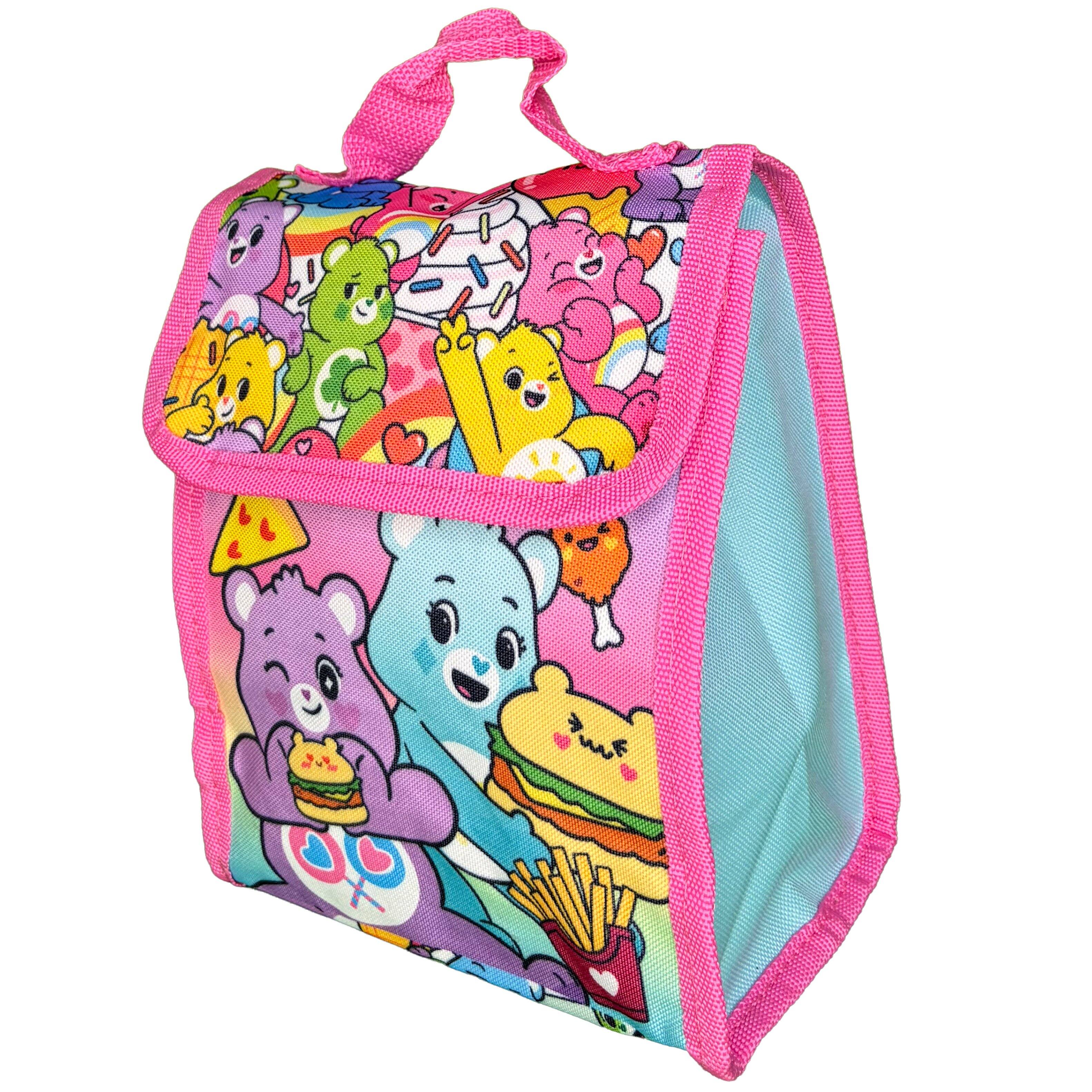 Alt View 6. Care Bears - Girls Care Bear 16" Backpack for School with Rectangular Lunch Bag, 5 Piece Set - Assorted Pre-Pack.
