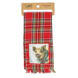 BreeBe - Christmas Pig Kitchen Towel - Multicolor