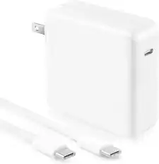 Front. Core Tech - 118W USB-C Fast Charger for MacBook Pro/Air 16/15/14/13", iPad Pro & USB-C Devices with 6.6 ft Cable - White.