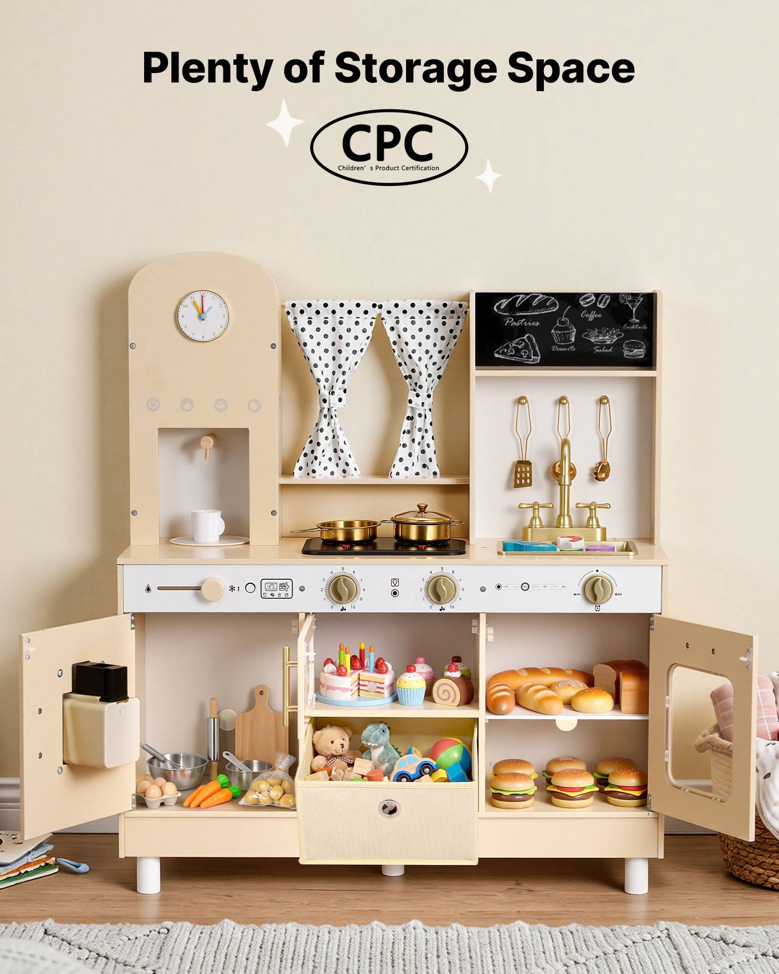 Plenty of Storage Space  
CPC  
Children's Product Certification