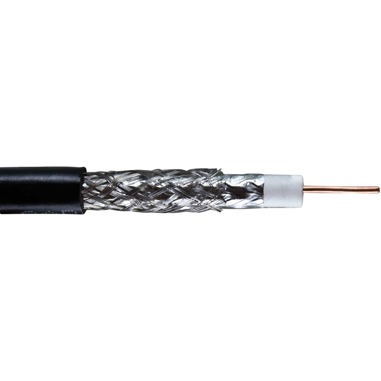 Vericom - RG6 CCS Dual-Shield Coaxial Cable 1000ft