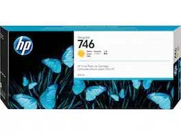 HP - 746 300-ml Yellow DesignJet Ink Cartridge, P2V79A