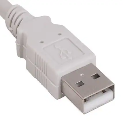 Front. Sanoxy - Sanoxy 15ft USB 2.0 A Male to A Male Cable, White - White.