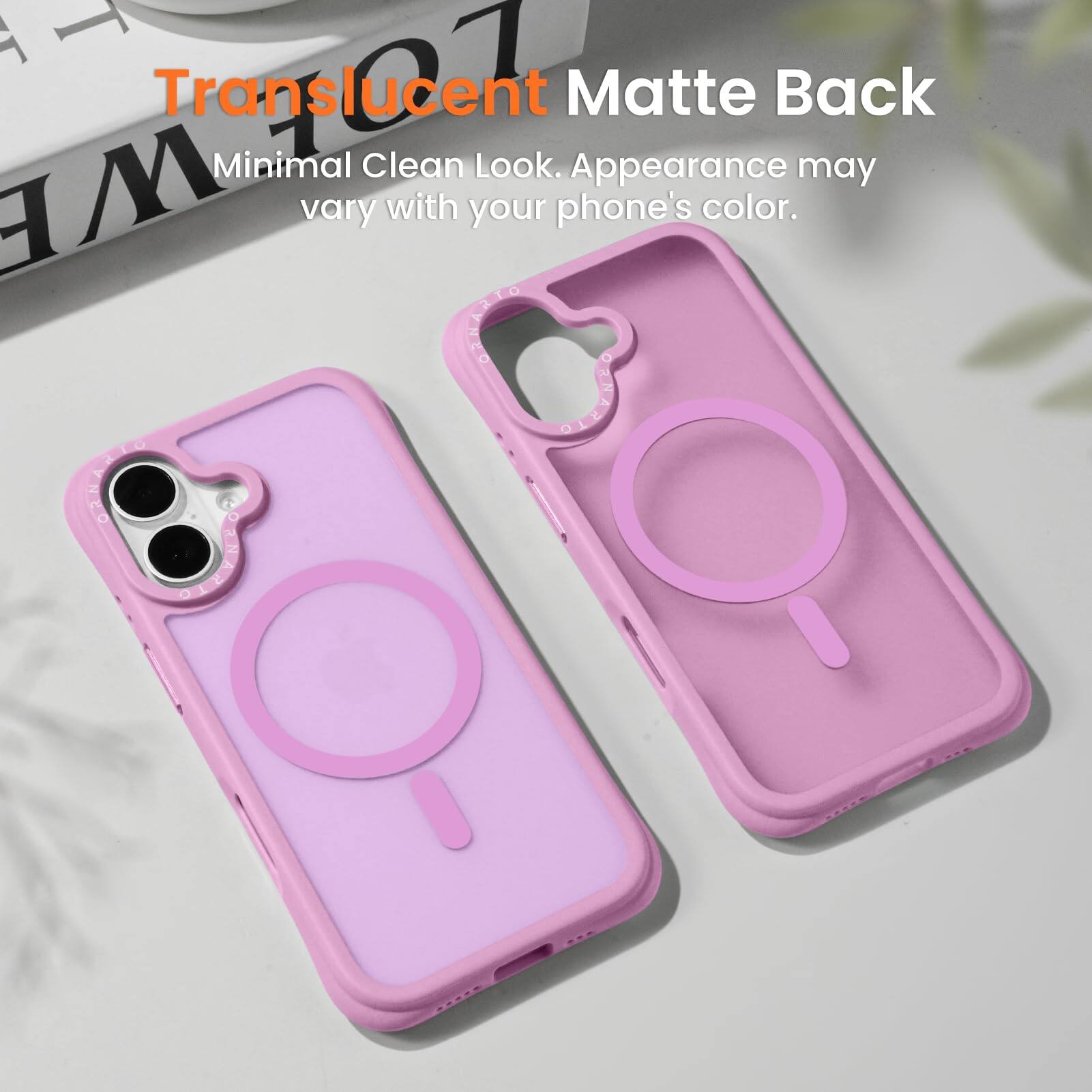 HM Translucent Minimal Clean Look. Matte Appearance Back may vary with your phone's color.