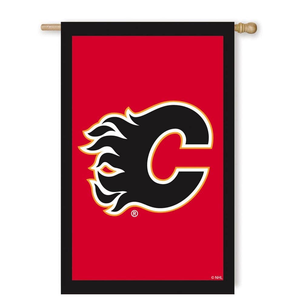 Evergreen Decor - Calgary Flames NHL 28x44 Double Sided Banner Flag - Multi