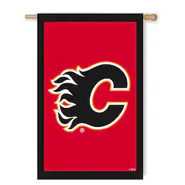 Evergreen Decor - Calgary Flames NHL 28x44 Double Sided Banner Flag - Multi