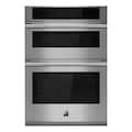 JennAir - RISE 30" Built-In Microwave Combination Electric Wall Oven with Convection - Stainless Steel