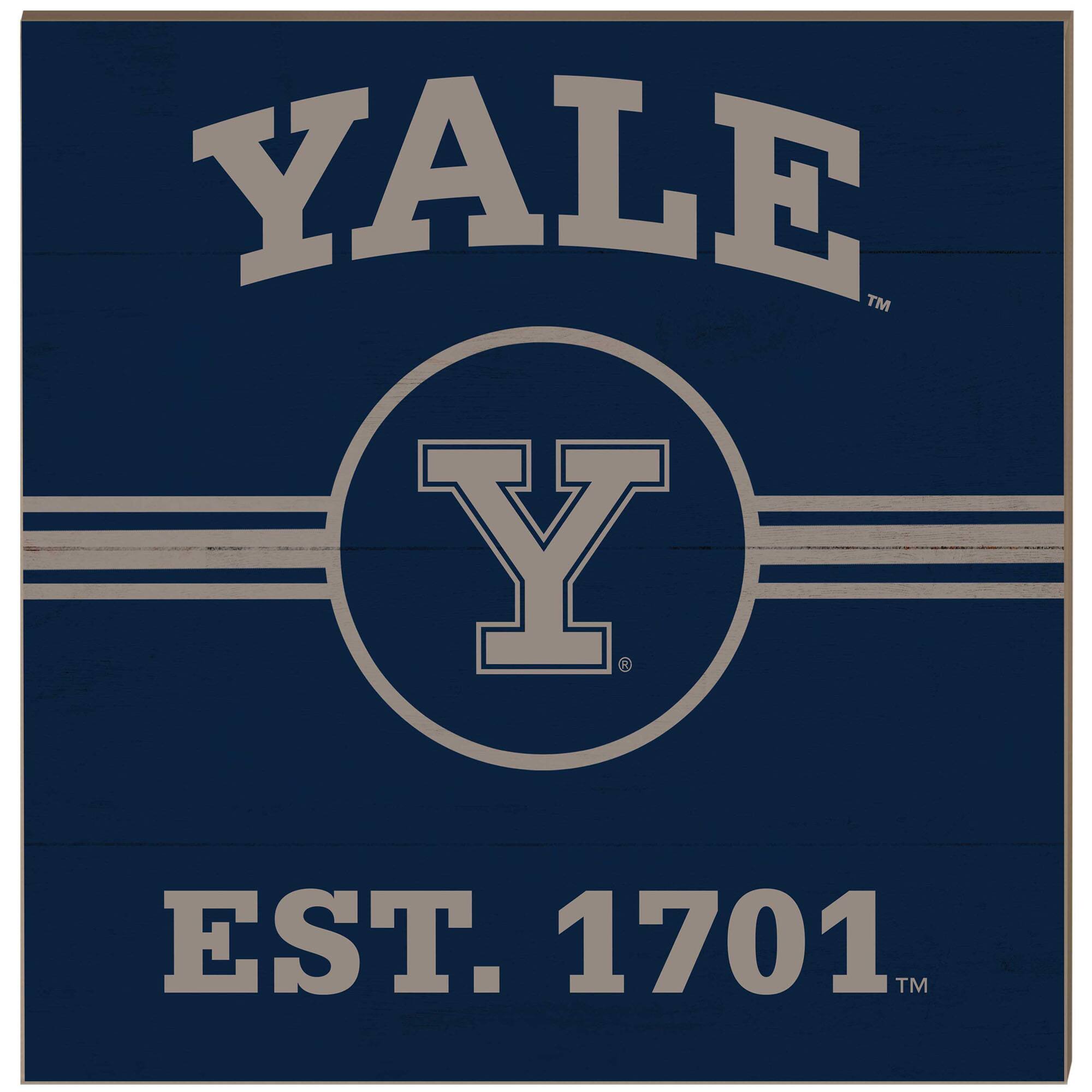Yale Bulldogs 10'' x 10'' Retro Team Plaque