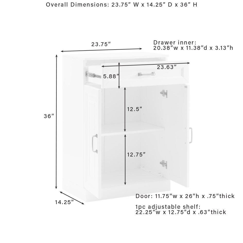 Crosley Furniture - Stanton Kitchen Storage Cabinet - Coffee