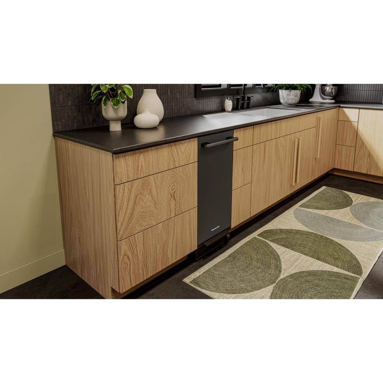 Alt View 1. KitchenAid - KitchenAid - KitchenAid 15 in. Built-In Trash Compactor with Built-In Odor Management System - Black Ore.