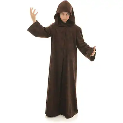 Front. Underwraps - Mystical Brown Cloak Child Costume Large - Brown.